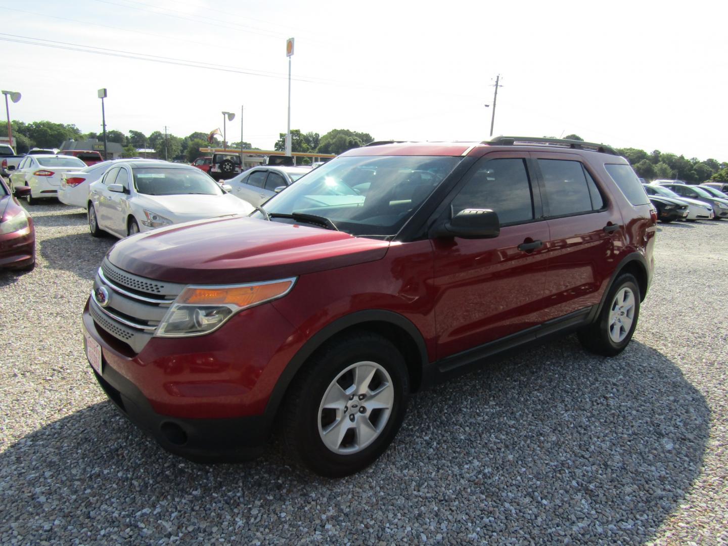 2014 Red /Tan Ford Explorer Base FWD (1FM5K7B80EG) with an 3.5L V6 DOHC 24V engine, Automatic transmission, located at 15016 S Hwy 231, Midland City, AL, 36350, (334) 983-3001, 31.306210, -85.495277 - Photo#2